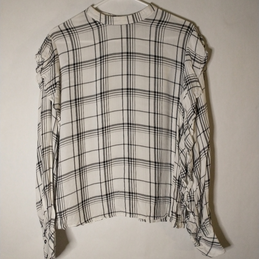 My Michelle plaid long sleeve top size large